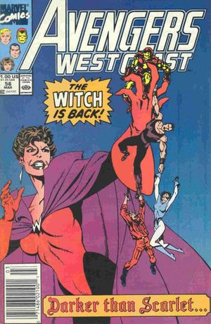 Avengers West Coast #56 (Newsstand Edition)