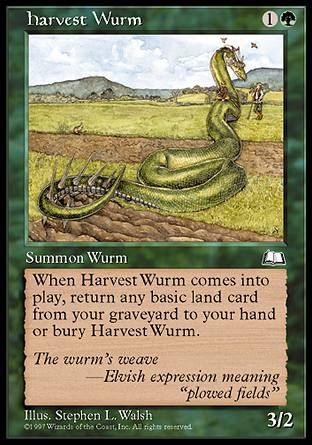 Harvest Wurm (Weatherlight) Trading Card