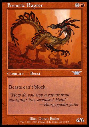 Frenetic Raptor (Legions) Trading Card