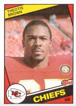 Theotis Brown 1984 Topps #86 Sports Card