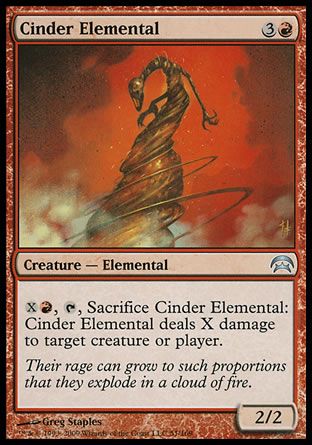 Cinder Elemental (Planechase decks) Trading Card