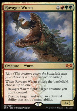 Ravager Wurm (Ravnica Allegiance) Trading Card