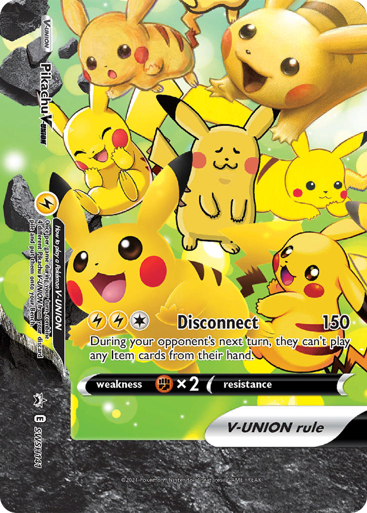 Pikachu V-UNION (SWSH141) - SWSH Black Star Promos Pokémon Card