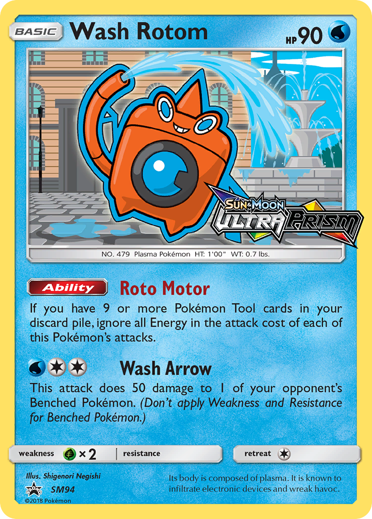 Wash Rotom (SM94) - SM Black Star Promos Pokémon Card