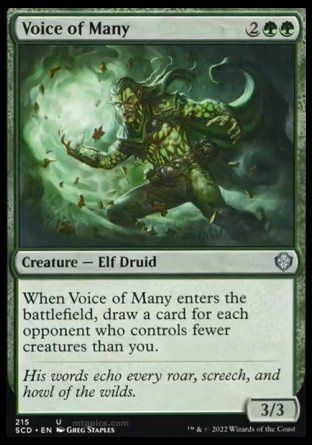 Voice of Many (Starter Commander Decks) Trading Card