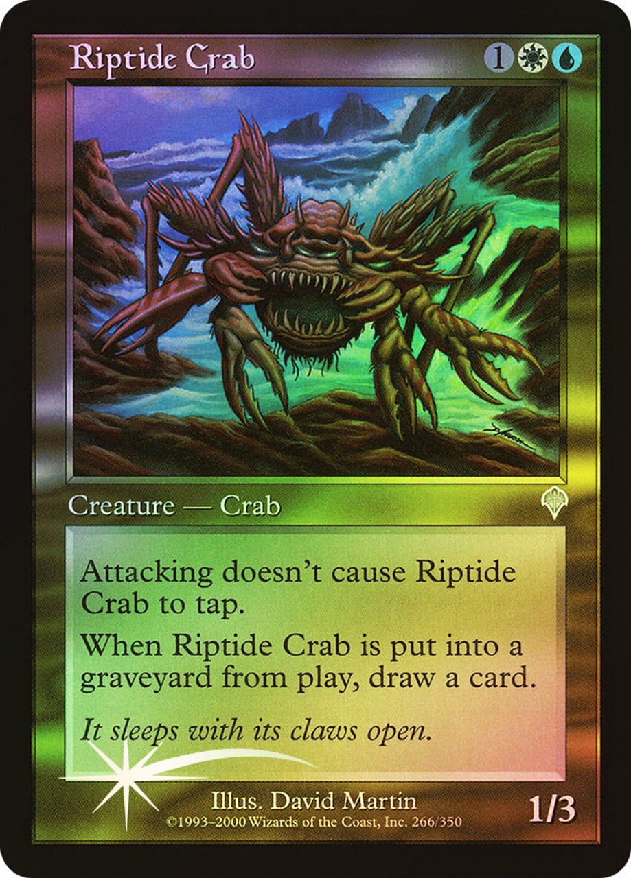 Riptide Crab (Invasion - Foil) Trading Card