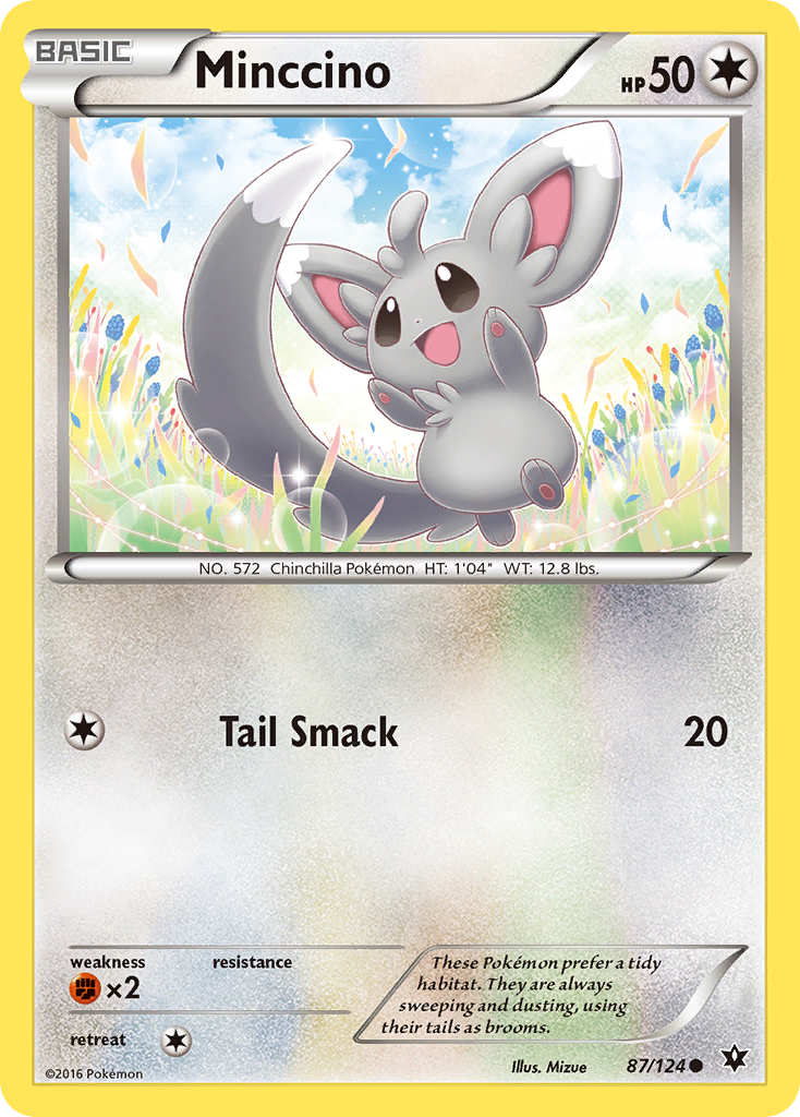 Minccino (87/124) - Fates Collide Pokémon Card