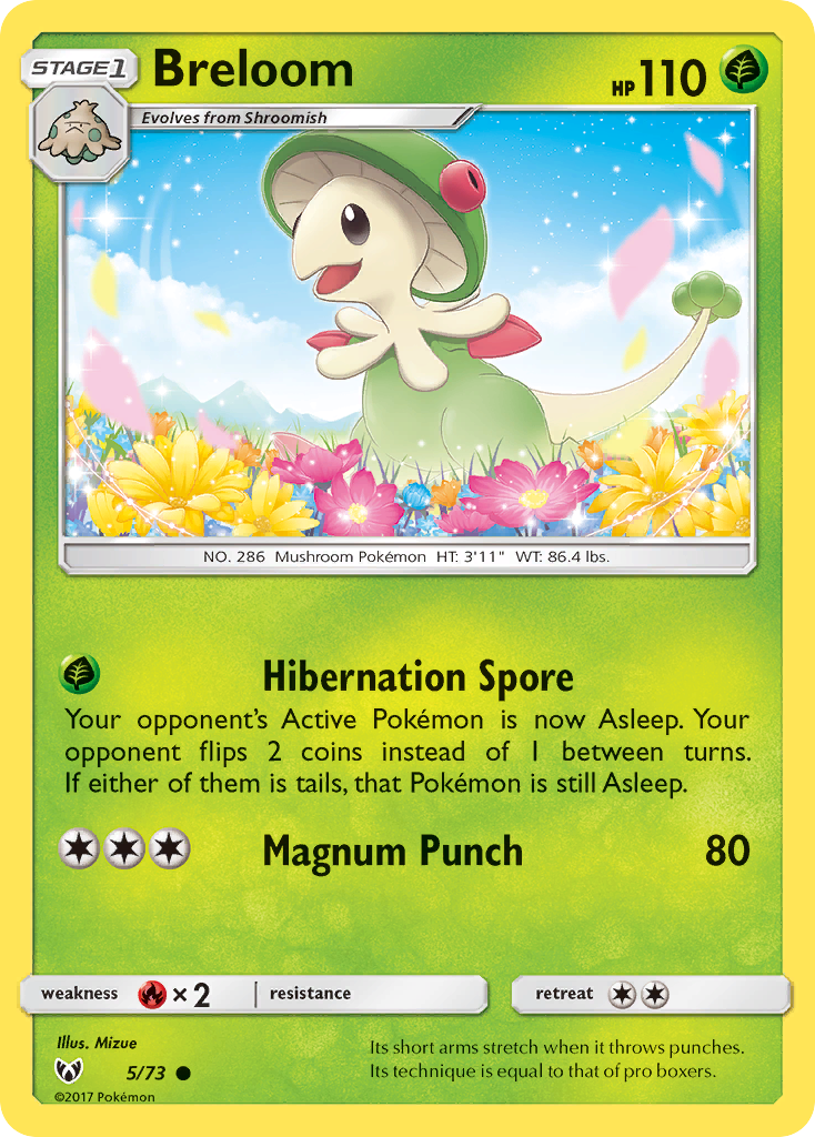 Breloom (5/73) - Shining Legends Pokémon Card