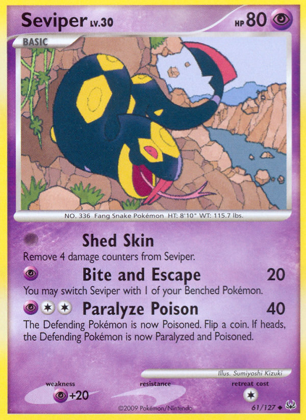 Seviper (61/127) - Platinum Pokémon Card