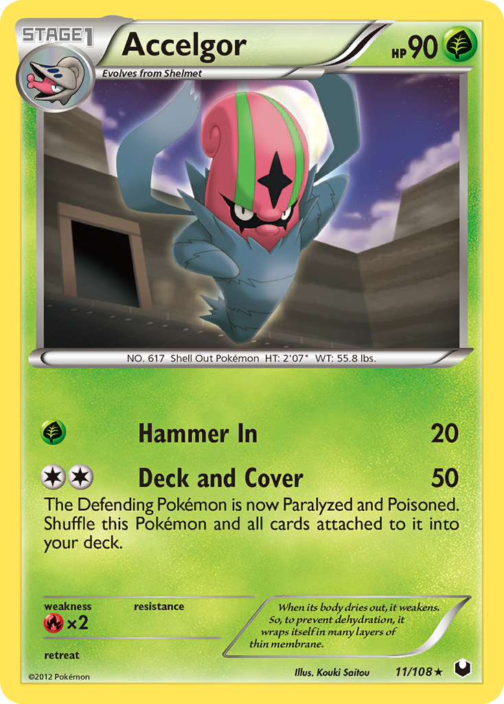 Accelgor (11/108) - Dark Explorers Pokémon Card