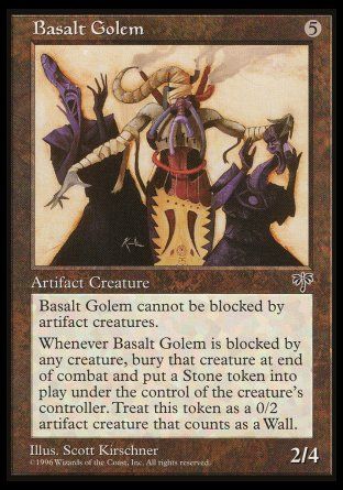 Basalt Golem (Mirage) Trading Card