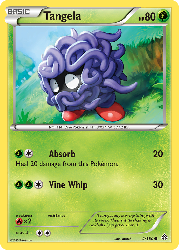 Tangela (4/160) - Primal Clash Pokémon Card