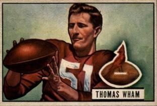 Thomas Wham 1951 Bowman #64 Sports Card
