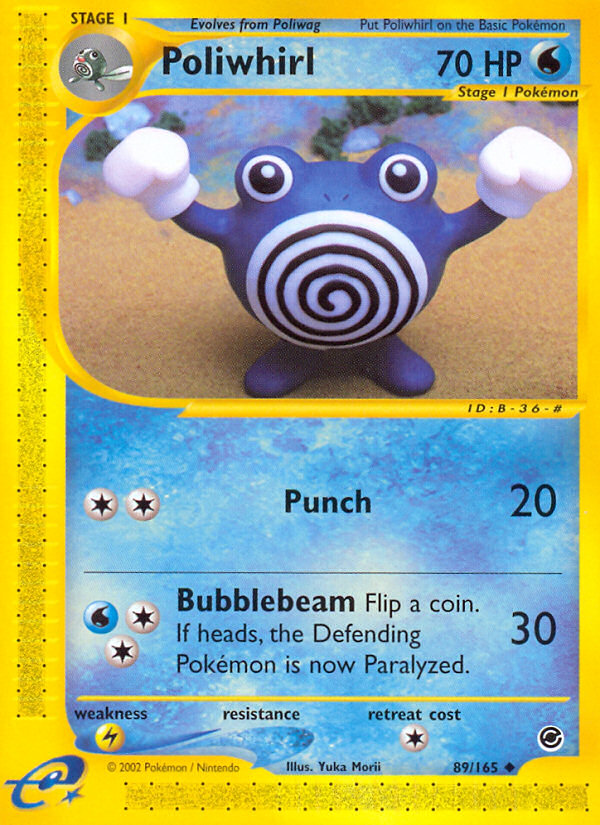 Poliwhirl (89/165) - Expedition Base Set Pokémon Card