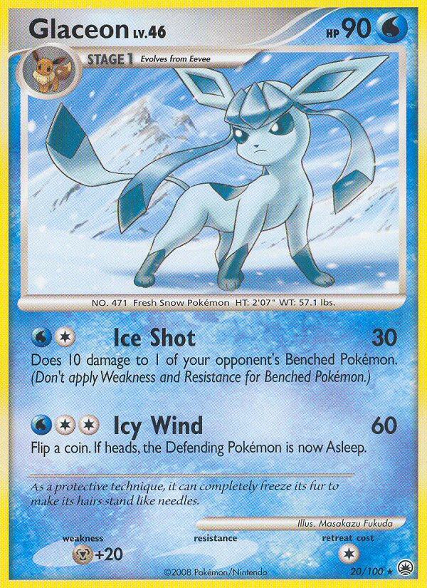 Glaceon (20/100) - Majestic Dawn Pokémon Card