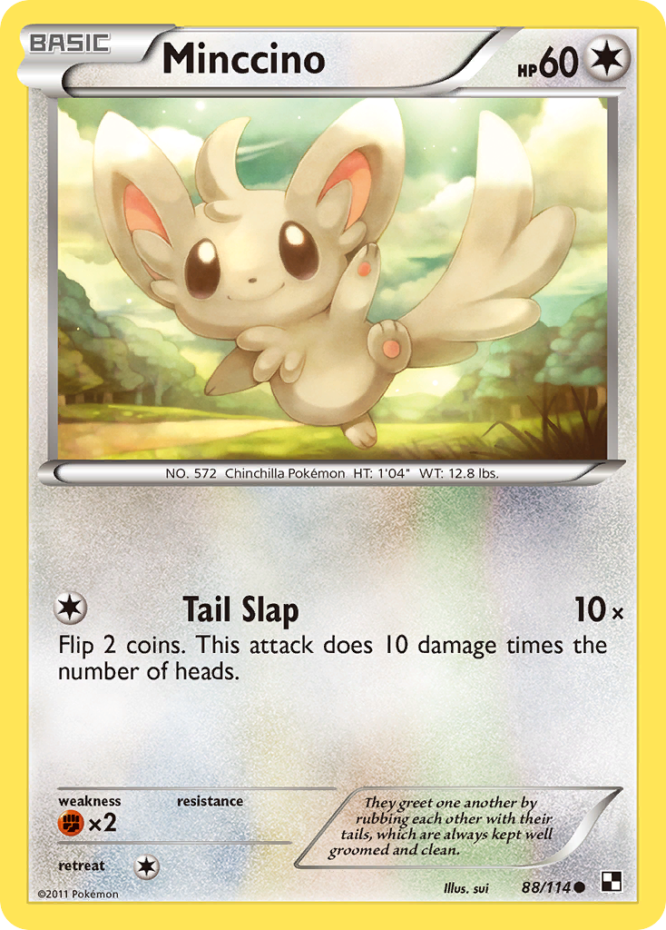 Minccino (88/114) - Black & White Pokémon Card