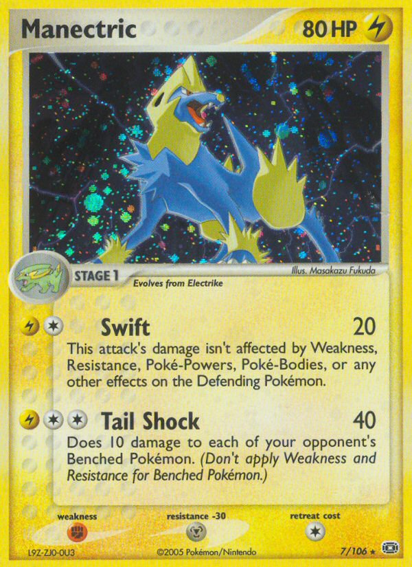 Manectric (7/106) - Emerald Pokémon Card