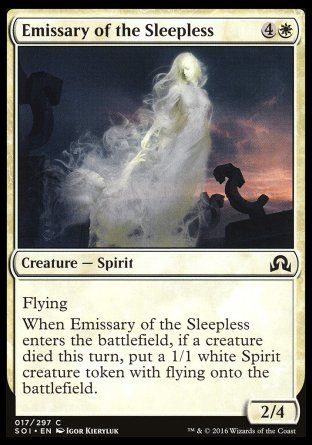 Emissary of the Sleepless (Shadows over Innistrad) Trading Card