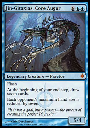 Jin-Gitaxias, Core Augur (New Phyrexia) Trading Card