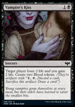 Vampire's Kiss (Innistrad: Crimson Vow) Trading Card