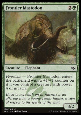 Frontier Mastodon (Fate Reforged) Trading Card