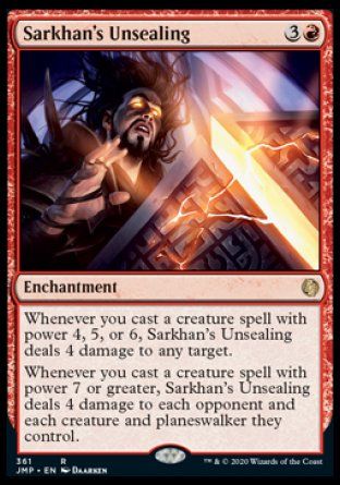 Sarkhan's Unsealing (Jumpstart) Trading Card