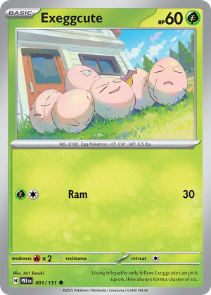 Exeggcute (1/131) - Prismatic Evolutions (Master Ball Reverse Holo)