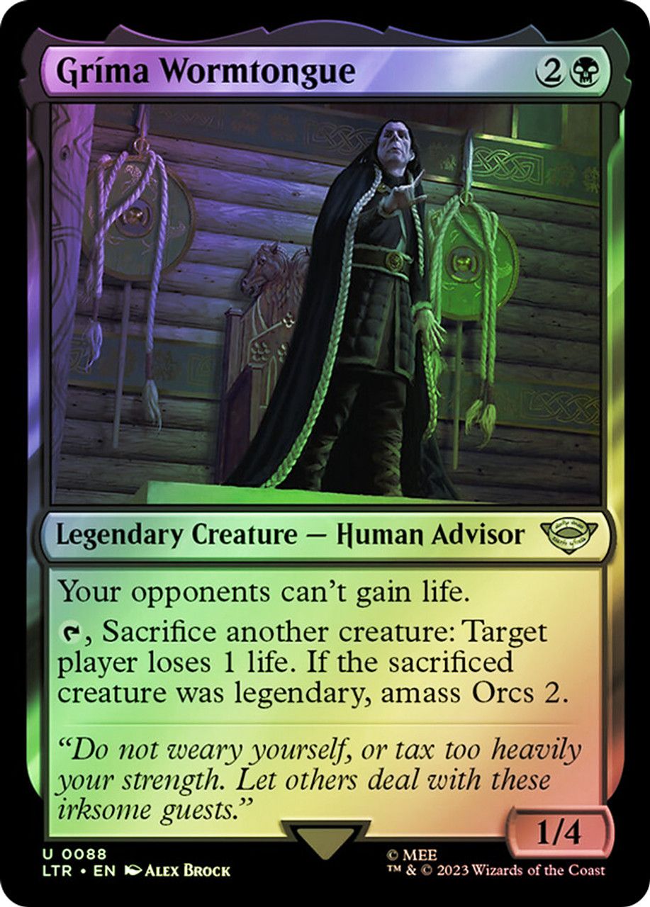 Grima Wormtongue (The Lord of the Rings - Foil) Trading Card