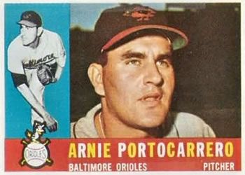 Arnie Portocarrero 1960 Topps #254 Sports Card