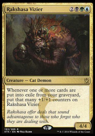 Rakshasa Vizier (Khans of Tarkir) Trading Card