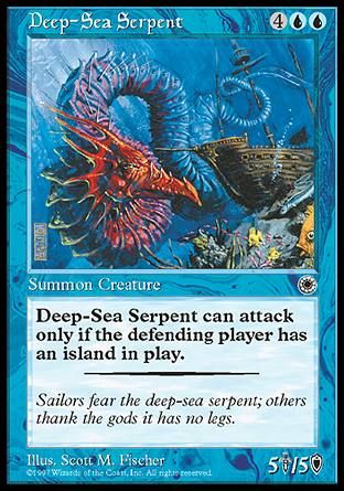 Deep-Sea Serpent (Portal) Trading Card