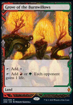 Grove of the Burnwillows (Zendikar Rising Expeditions) Trading Card