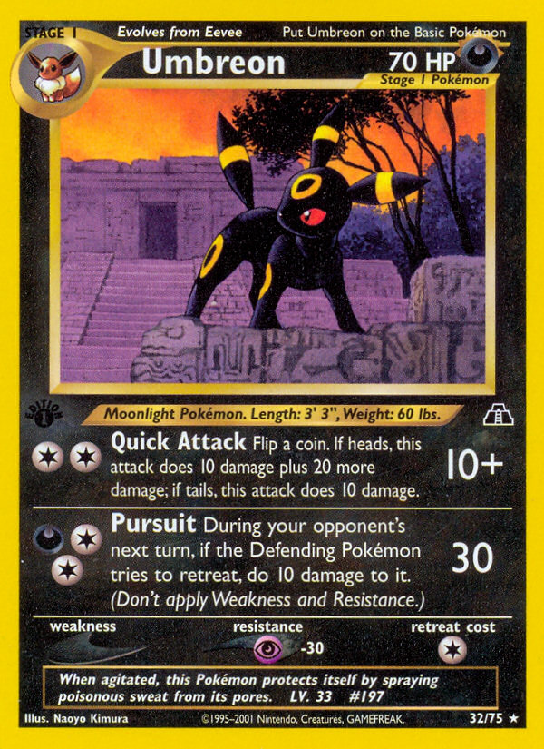 Umbreon (32/75) - Neo Discovery Pokémon Card