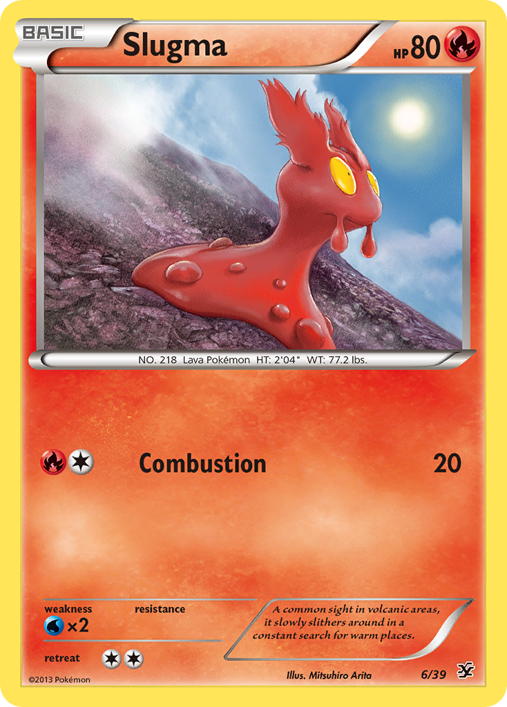 Slugma (6/39) - Kalos Starter Set Pokémon Card