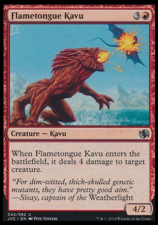 Flametongue Kavu (Duel Decks : Anthology) Trading Card