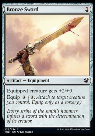 Bronze Sword (Theros Beyond Death) Trading Card