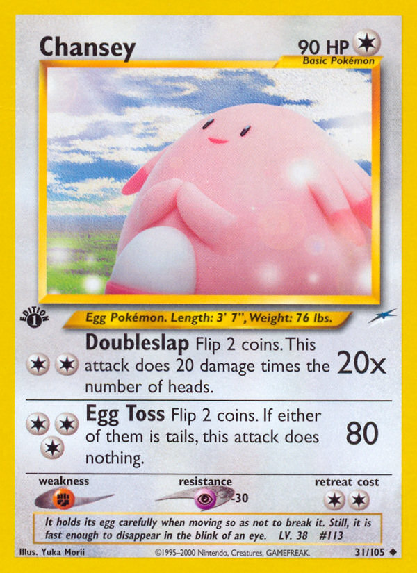 Chansey (31/105) - Neo Destiny Pokémon Card