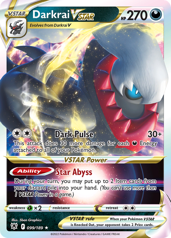 Darkrai VSTAR (99/189) Astral Radiance Value GoCollect (darkrai