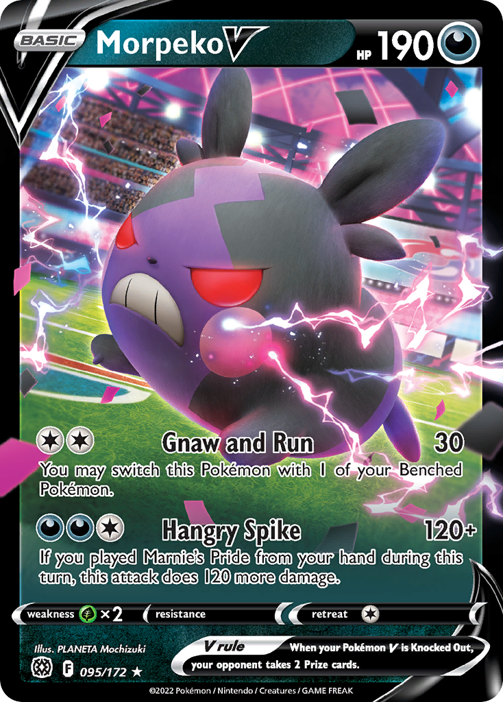 Morpeko V (95/172) - Brilliant Stars Pokémon Card