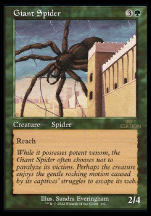 Giant Spider (Magic 30th Anniversary Edition - Old Frame) Trading Card