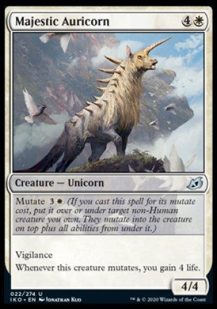 Majestic Auricorn (Ikoria Lair of Behemoths) Trading Card