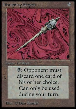Disrupting Scepter (Alpha) Trading Card