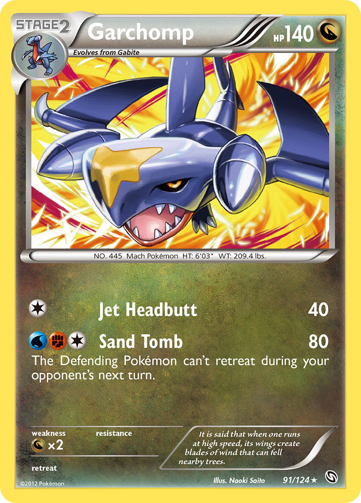 Garchomp (91/124) - Dragons Exalted Pokémon Card