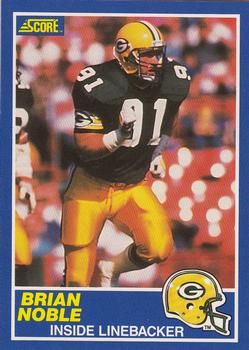 Brian Noble 1989 Score #91 Sports Card