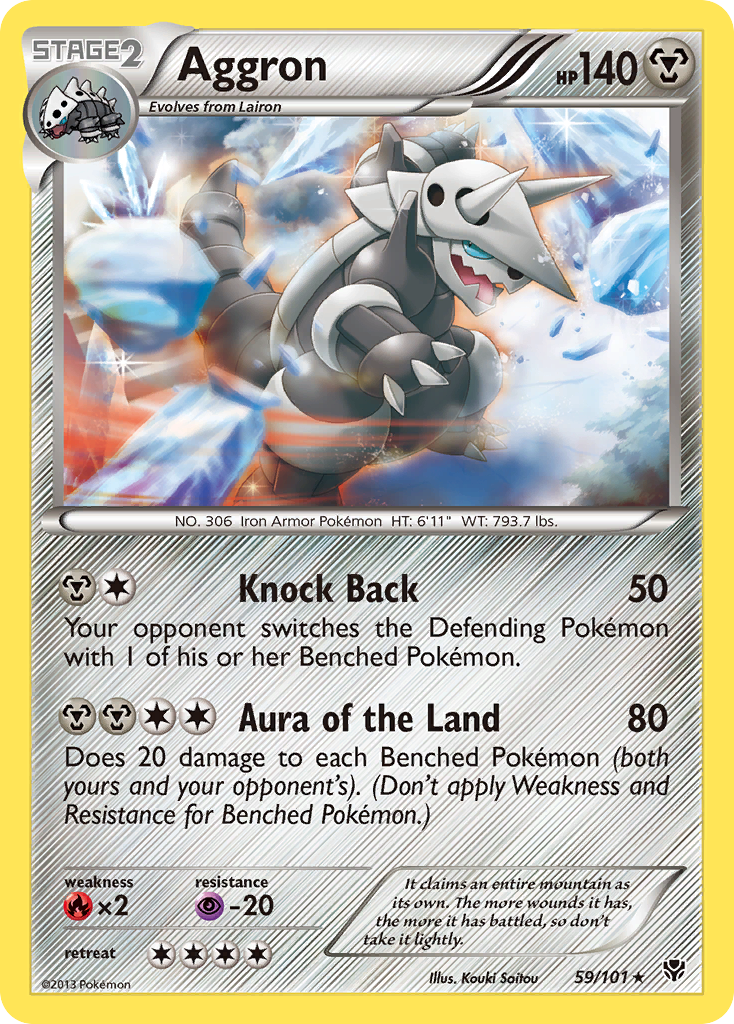 Aggron (59/101) - Plasma Blast Pokémon Card