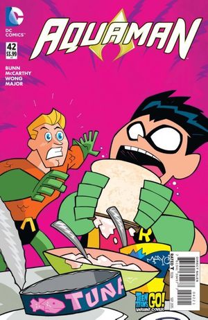 Aquaman #42 (Teen Titans Go Variant Cover)