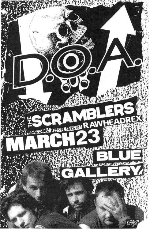MXP-145.8 DOA Blue Gallery 1990 Concert Poster