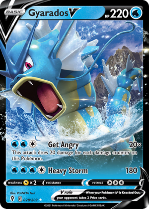 Gyarados V (28/203) - Evolving Skies