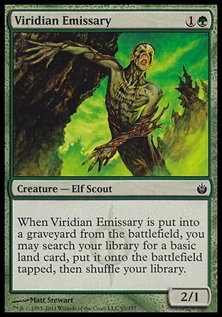 Viridian Emissary (Mirrodin Besieged) Trading Card