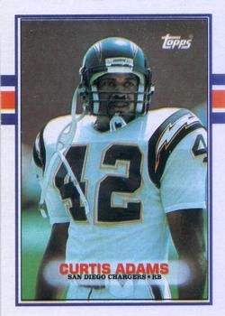 Curtis Adams 1989 Topps #312 Sports Card